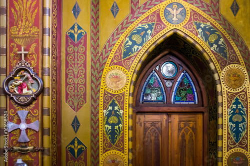 Sanctuary door (With stained Glass)