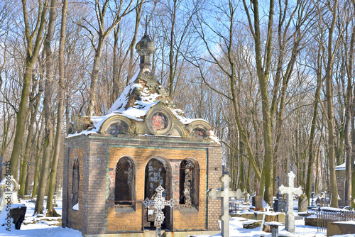 Novodevichye Cemetery in St.Petersburg. photo