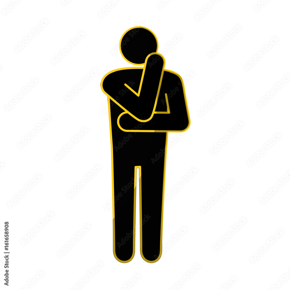 man thinking icon vector illustration graphic design man thinking icon vector illustration graphic design