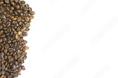 Coffee beans isolated on white background