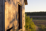 A shed in the last sun light