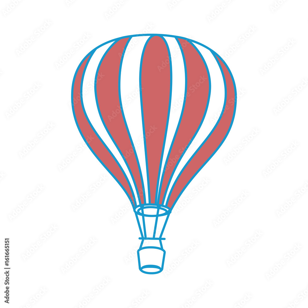 Naklejka premium hot air balloon icon vector graphic illustration