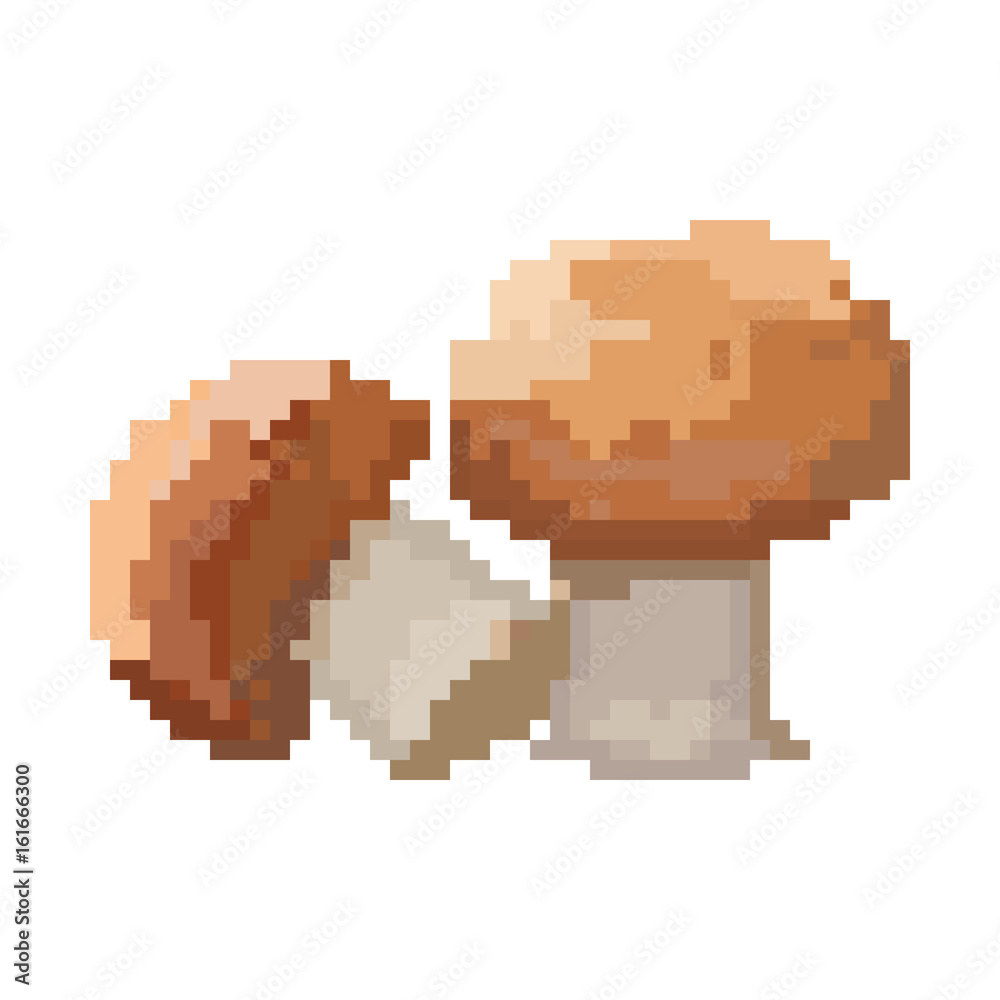 Pixel mushrooms for games and applications