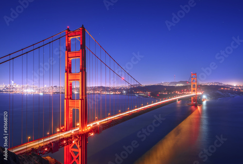 Golden Gate  San Francisco California at night