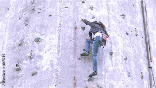 Rock climbers in Santiago, Chile