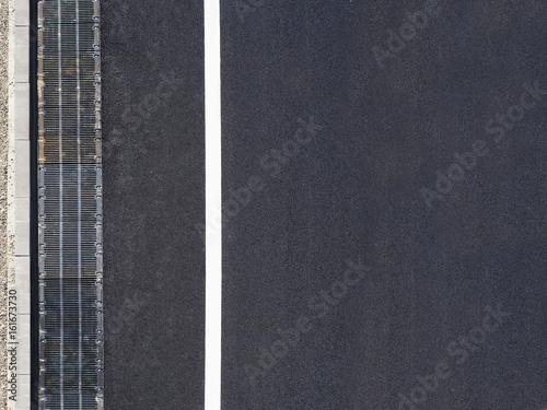 Foto Highway background, roadside top view