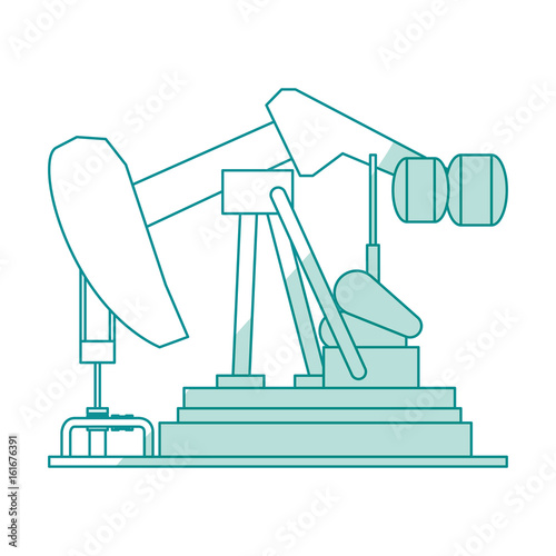 Oil pump silhouette icon vector illustration graphic design