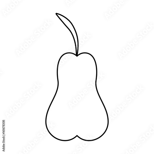Delicious pear fruit icon vector illustration graphic design