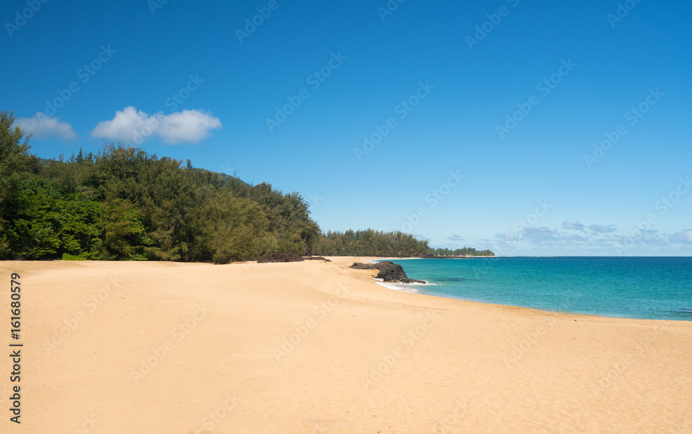 Lumahai Beach Kauai on calm day