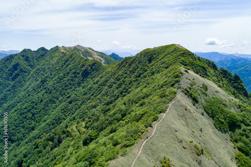 自念子ノ頭（じねんごのかしら）／石鎚山系 空撮