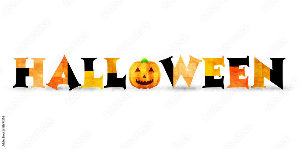 ハロウィン 文字 秋 アイコン Stock Vector Adobe Stock