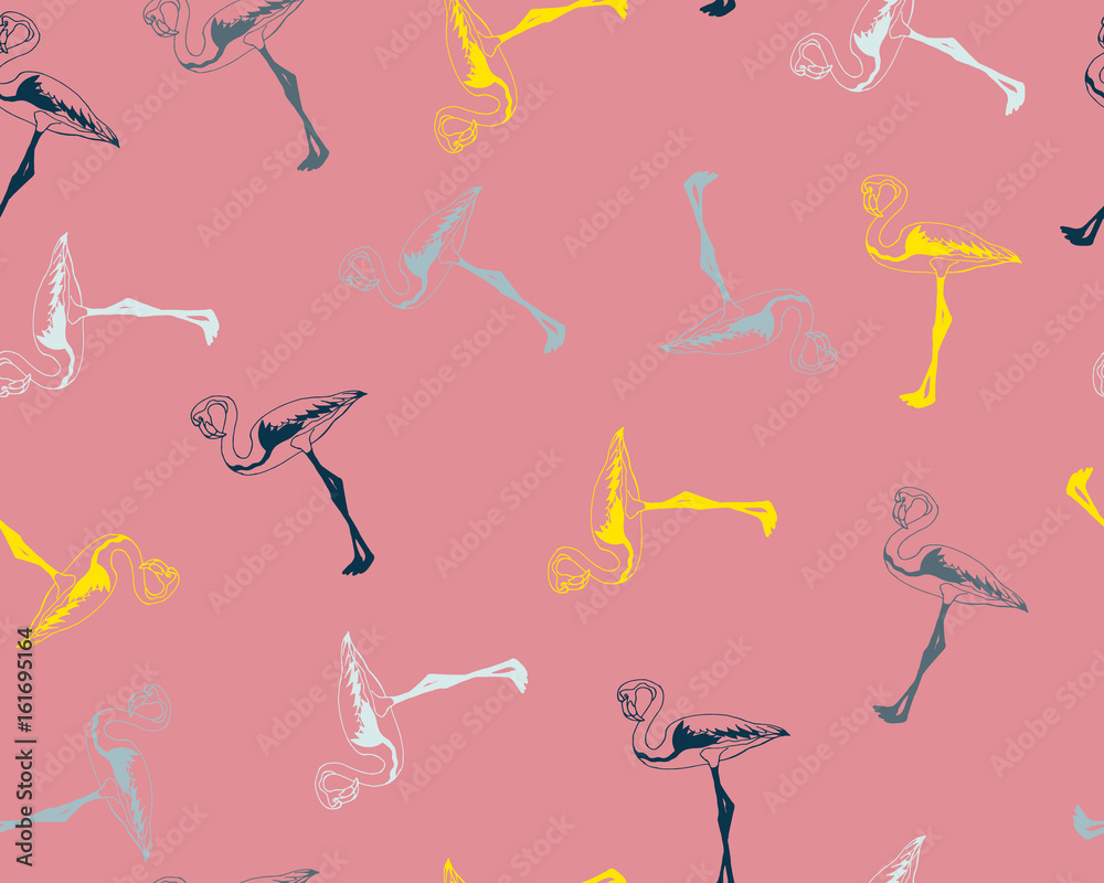 seamless flamingo pattern vector illustration seamless flamingo pattern vector illustration