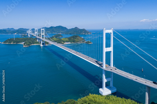 来島海峡大橋（しまなみ海道） 空撮