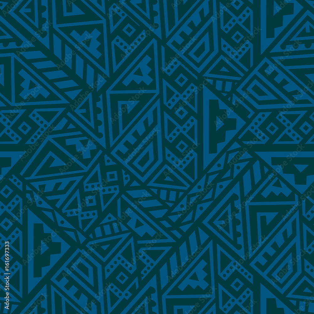 Abstract Vector Seamless Pattern in Ethnic Style