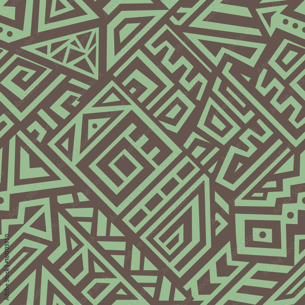 Abstract Vector Seamless Pattern in Ethnic Style Abstract Vector Seamless Pattern in Ethnic Style