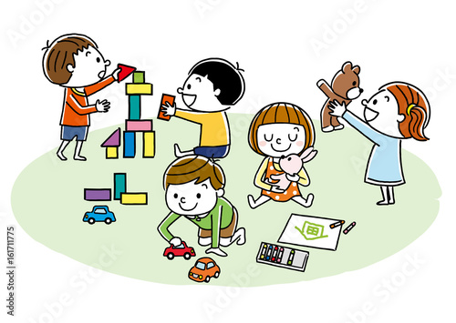 遊んでいる子供たち
