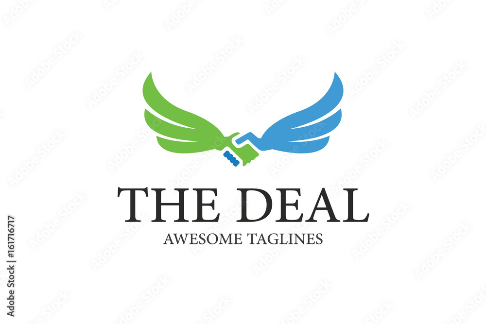 The Deal Abstract Logo Illustration Design The Deal Abstract Logo Illustration Design