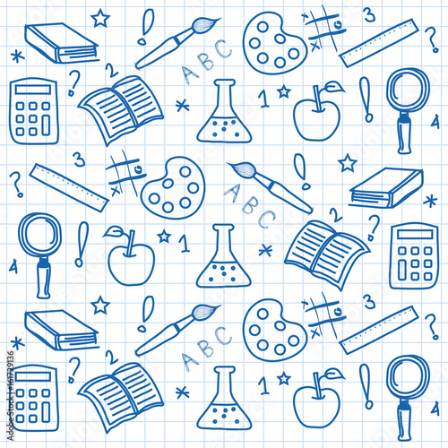school elements vector illustration