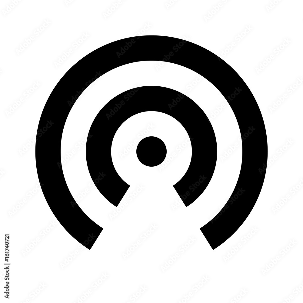 アイコン 電波 Stock ベクター Adobe Stock