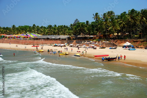 Sinquerim beach in Candolim, Goa, India