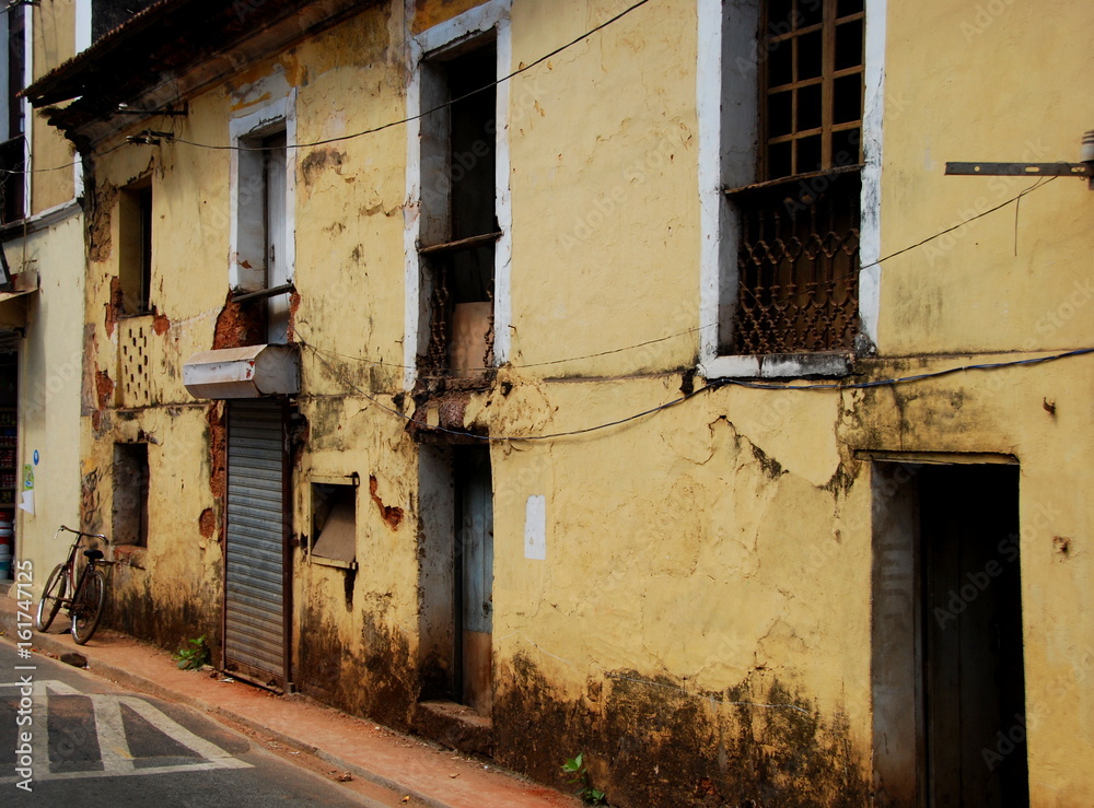 An example of the typical arcitecture in Panaji, Goa, India