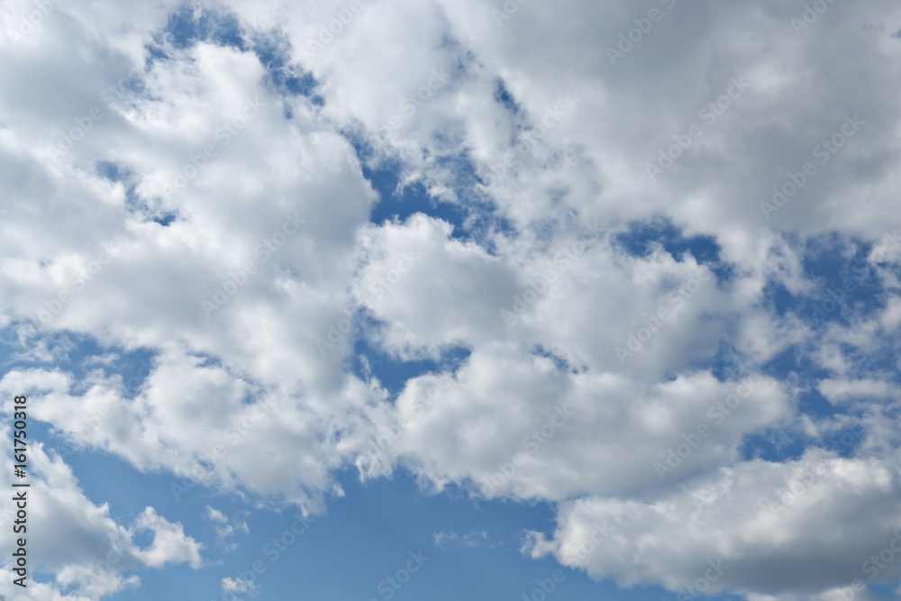 Fototapeta premium Blue sky with clouds background
