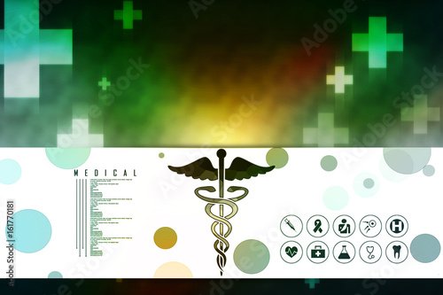 2d illustration Health care and medical logo 
