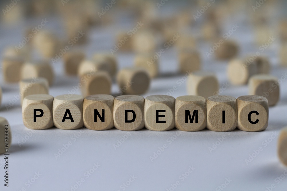 PANDEMIC - image with words associated with the topic EPIDEMIC, word cloud, cube, letter, image, illustration PANDEMIC - image with words associated with the topic EPIDEMIC, word cloud, cube, letter, image, illustration