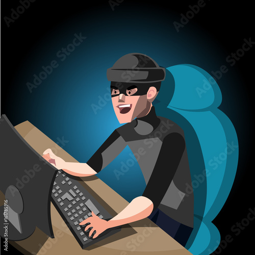 Hacker internet computer security technology.