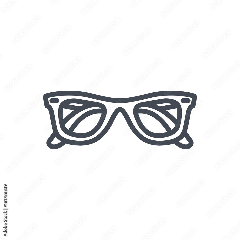 Glasses Sun accessory line icon Glasses Sun accessory line icon