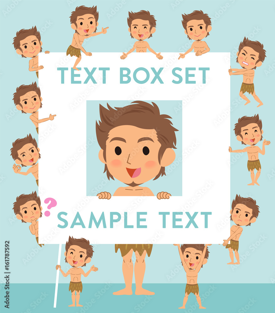 Primitive man loincloth style text box Primitive man loincloth style text box