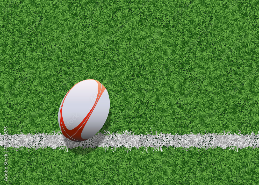Vettoriale Stock ballon de rugby - rugby - fond - arrière plan - sport -  ballon - terrain - ligne | Adobe Stock