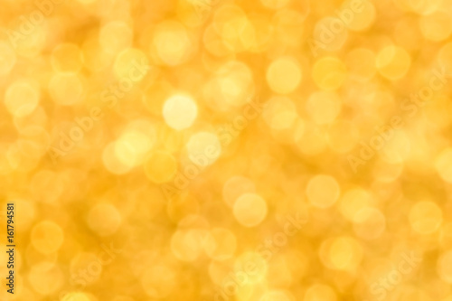 Shiny gold bokeh abstract background