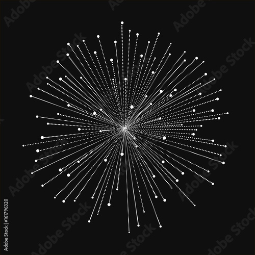 Abstract white geometric composition.