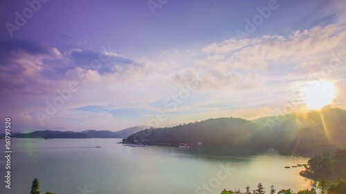 Time Lapse - Beautiful Cloudscape of Sun Moon Lake, Taiwan - 4K photo