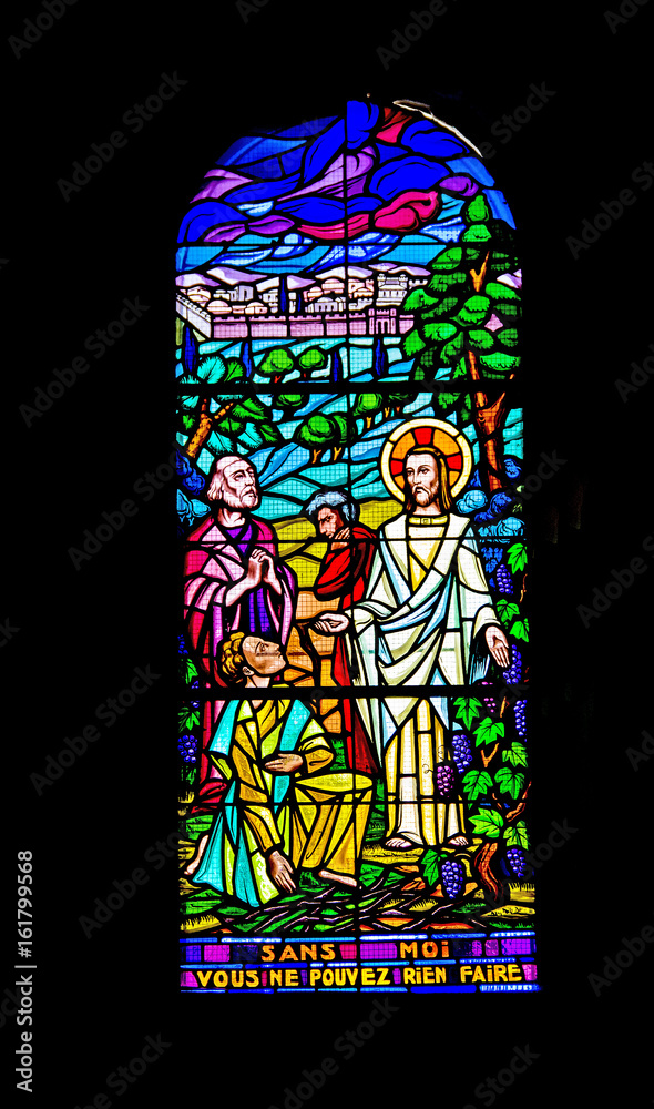Vitrail de l'église , La Guérinière, Noimoutier, Vendée Vitrail de l'église , La Guérinière, Noimoutier, Vendée