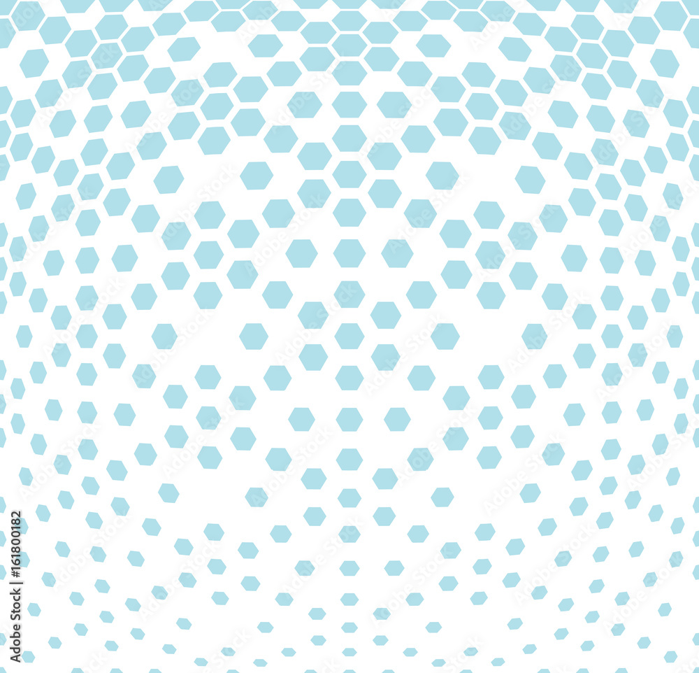 hexagon halftone gradient geometric deco pattern background