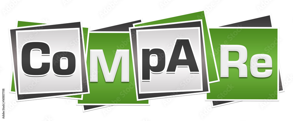 Compare Green Grey Blocks Compare Green Grey Blocks