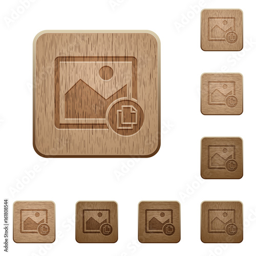 Copy image wooden buttons