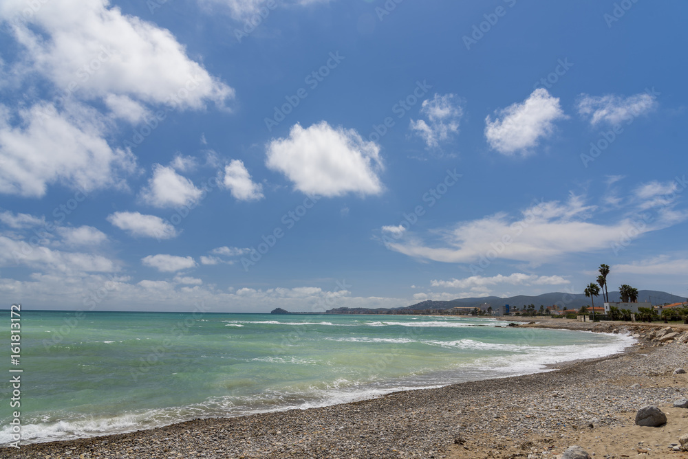 Benicarlo beach (Castellon, Spain).