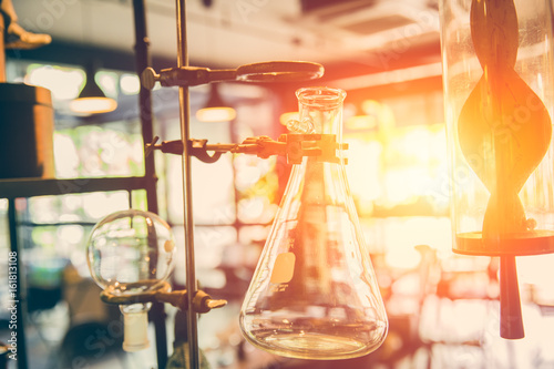 future of chemical science and research laboratory concept. photo