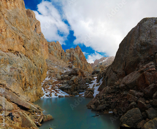 Ised lake in Schalbus-Dag mountain at Dagestan, Caucasus Russia