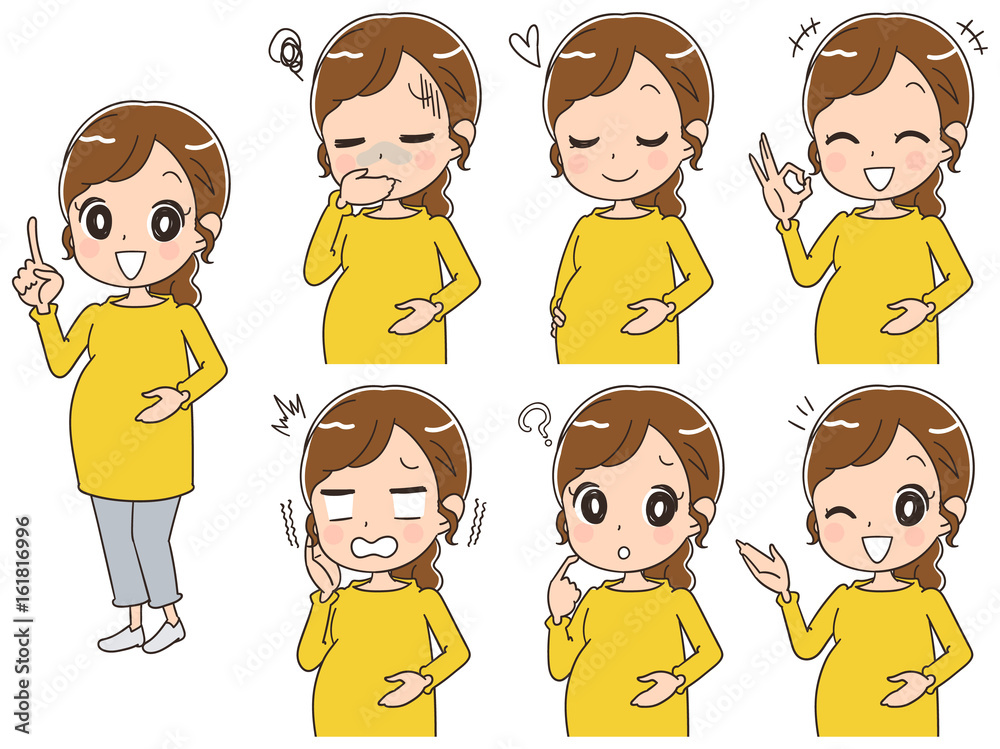 妊婦のイラスト セット 全身 Stock Vector Adobe Stock 妊婦のイラスト セット 全身 Stock Vector Adobe Stock