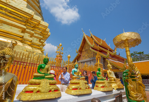 CHIANG MAI, THAILAND, FEBRUARY 18, 2017 - Wat Phra That Doi Suthep Temple, Chiang Mai, Thailand