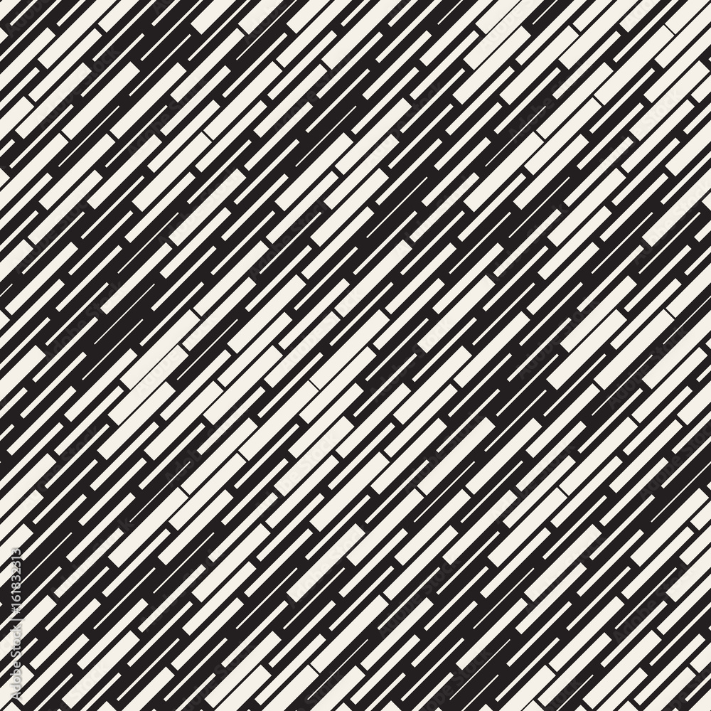 Vector Seamless Black And White Irregular Dash Rectangles. Abstract Geometric Background Design Vector Seamless Black And White Irregular Dash Rectangles. Abstract Geometric Background Design