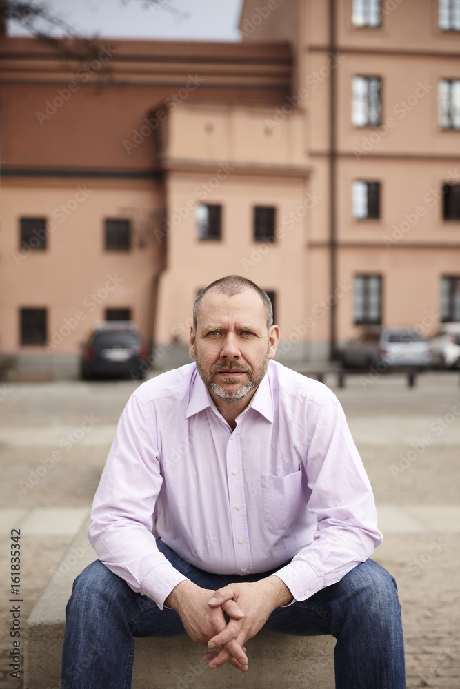 Obraz premium Portrait of casual man