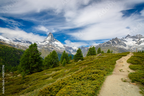Scenic view of the Matterhorn in Zermatt, Switzerland