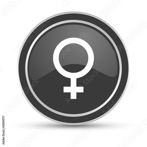 Schwarzer Button - Weiblich Geschlecht