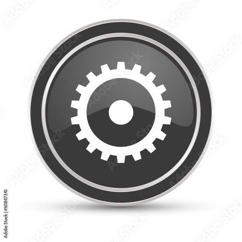 Schwarzer Button - Zahnrad Optionen