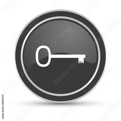 Schwarzer Button - Schlüssel Geheimnis
